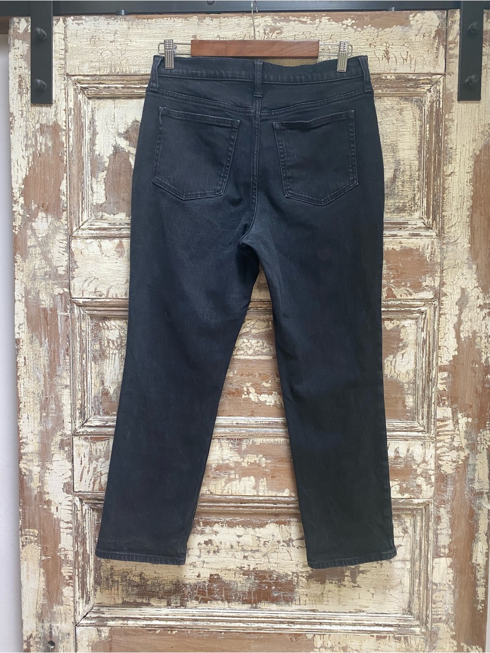 J. Crew Black Essential Straight Leg Jean, Size 29 - Picture 2 of 8
